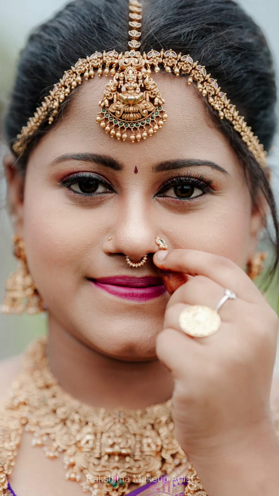 HD and party makeup close-up